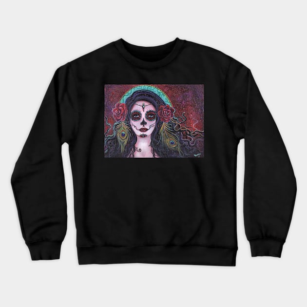 Day of the dead girl by Renee Lavoie Crewneck Sweatshirt by ReneeLLavoie